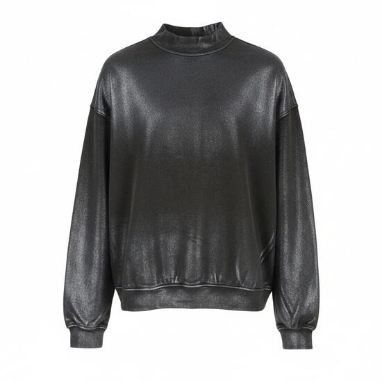 sweatshirt - sportswear - femmes - metallic, faded, unisexe - diesel - grey