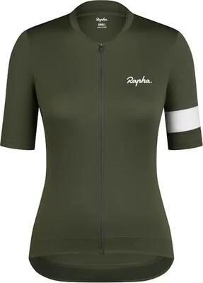 Maglia Rapha Core Donna Verde/Bianco