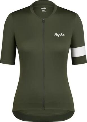 Maillot Rapha Core Jersey Vert/Blanc Femme
