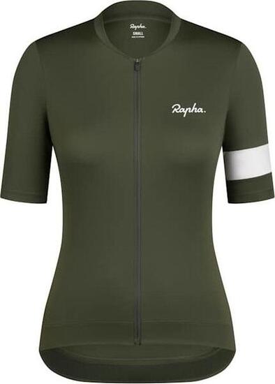 Maillot Rapha Core Jersey Vert/Blanc Femme