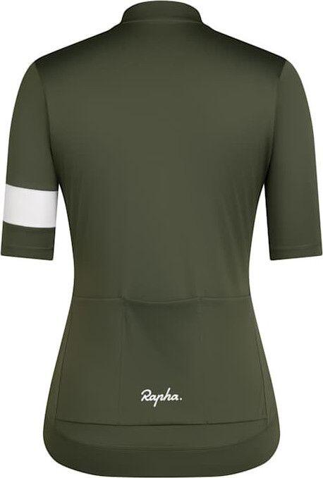 Maillot Rapha Core Jersey Vert/Blanc Femme 2/2