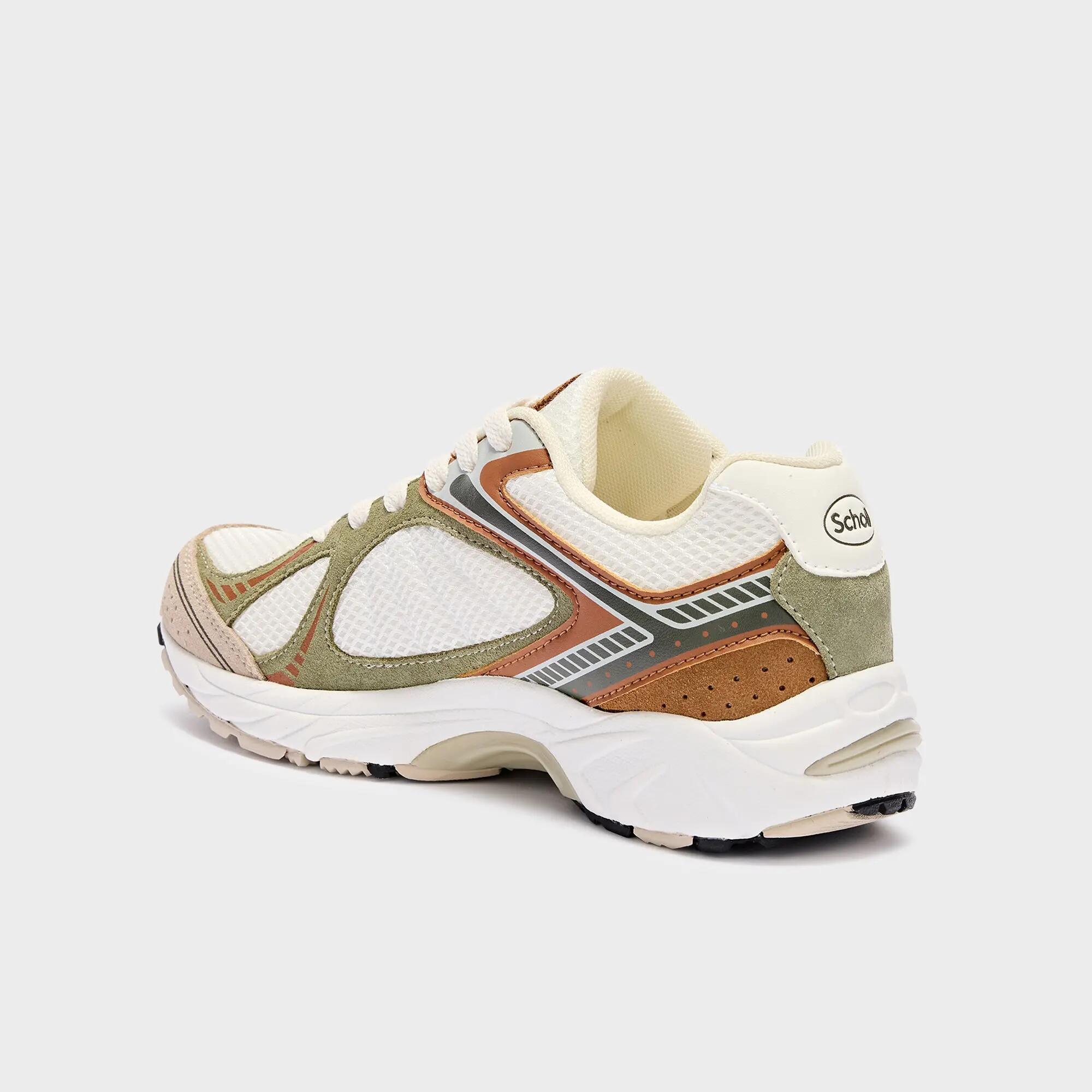 Sapatilhas Caminhada desportiva unissexo New Sprinter Branco/Caqui 4/4