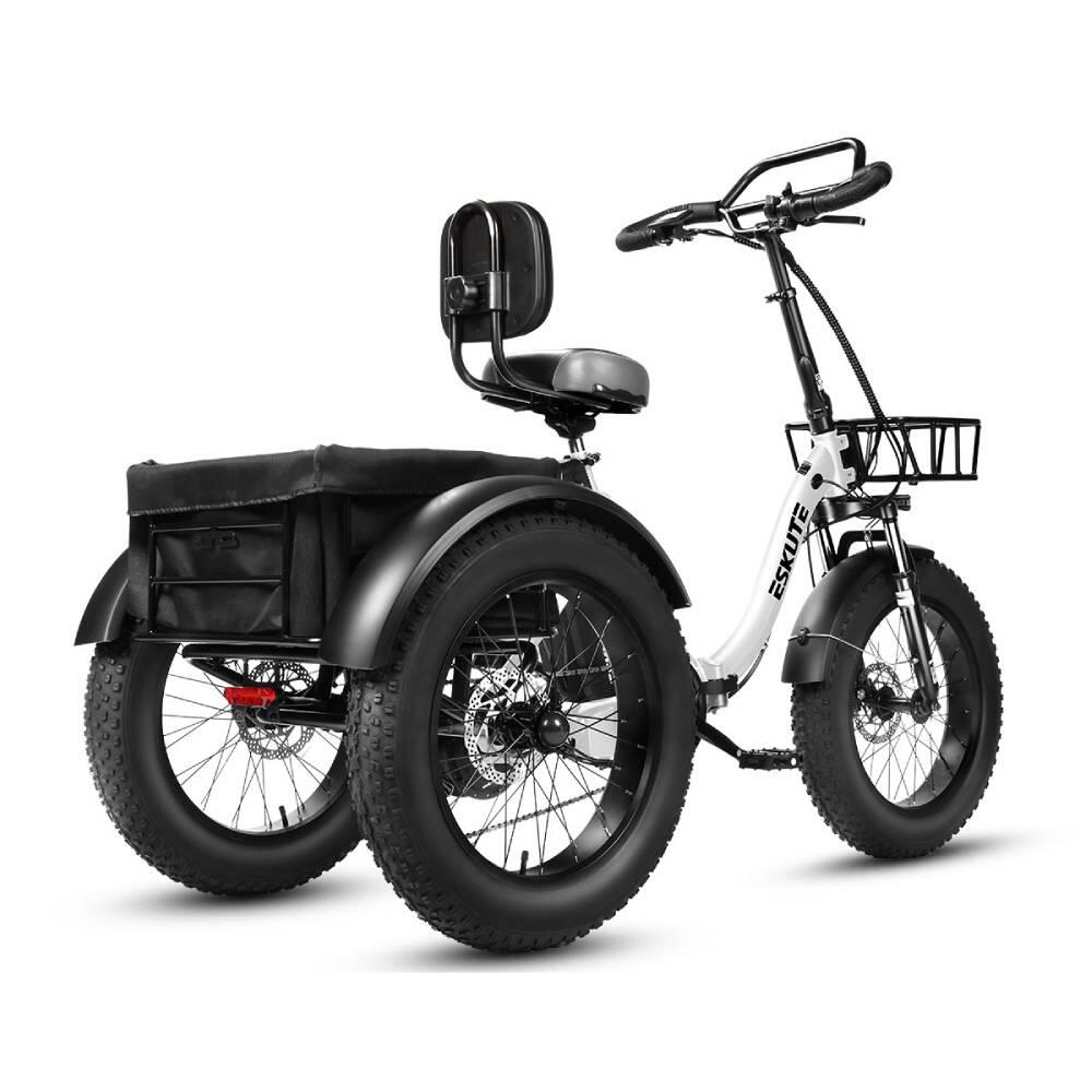 T302 Pro triciclo elettrico adulti, batteria 48V20.8Ah, pneumatici 20×4.0". 2/4