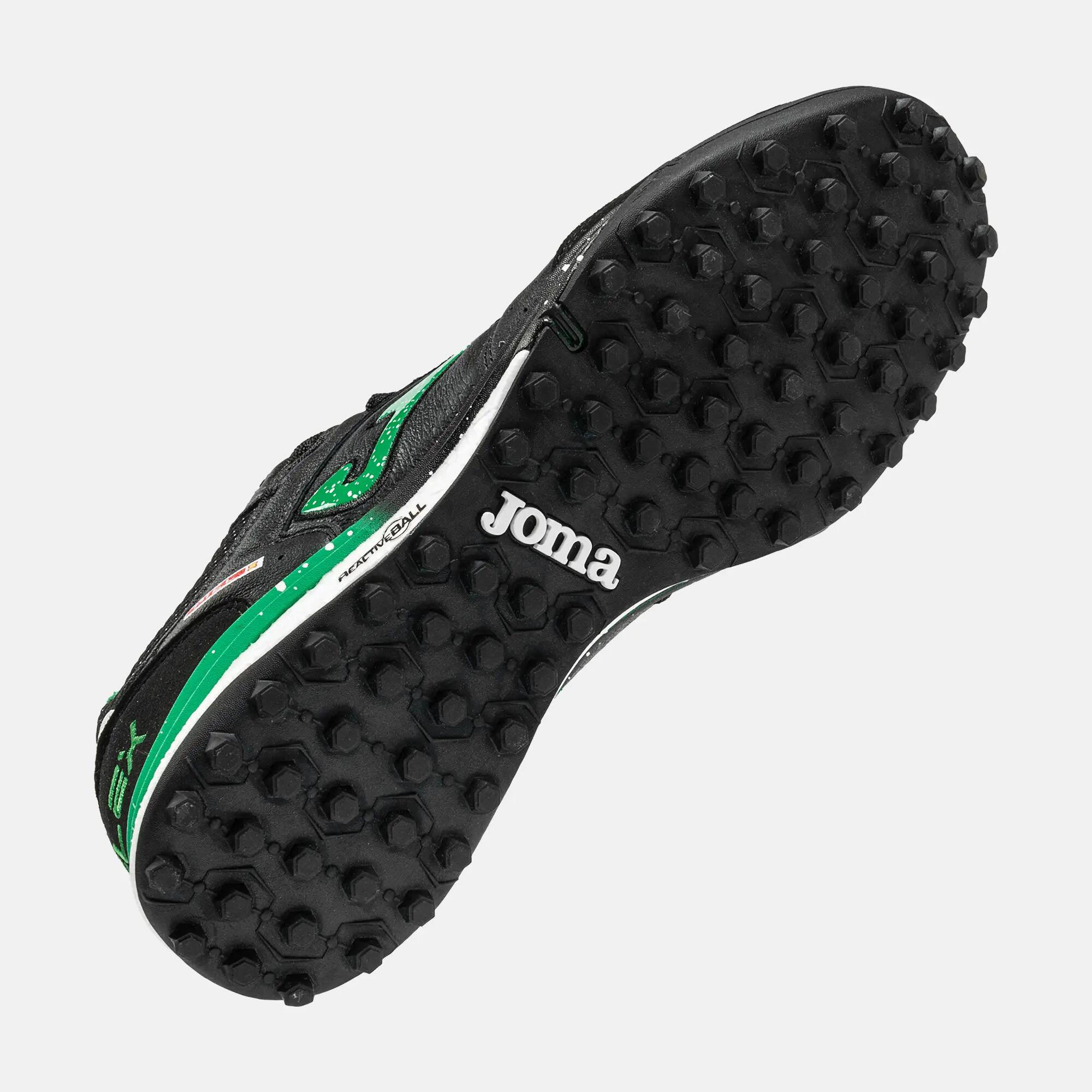 scarpino - calcio - pelle turf mini-tacchetti - Top Flex - nero 5/5