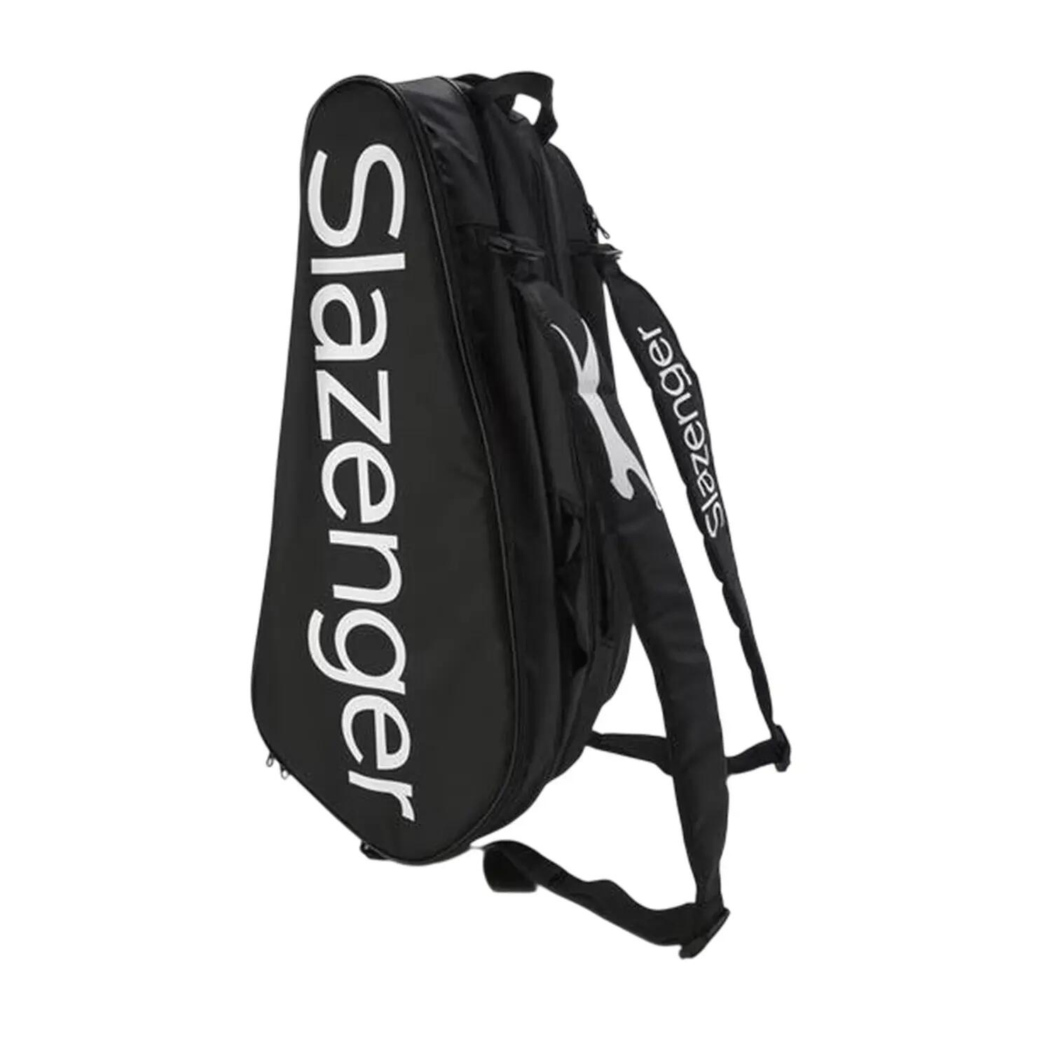 "Slaz 6" Schlägertasche, Tennis Damen und Herren Schwarz Einheitsgröße 5/5