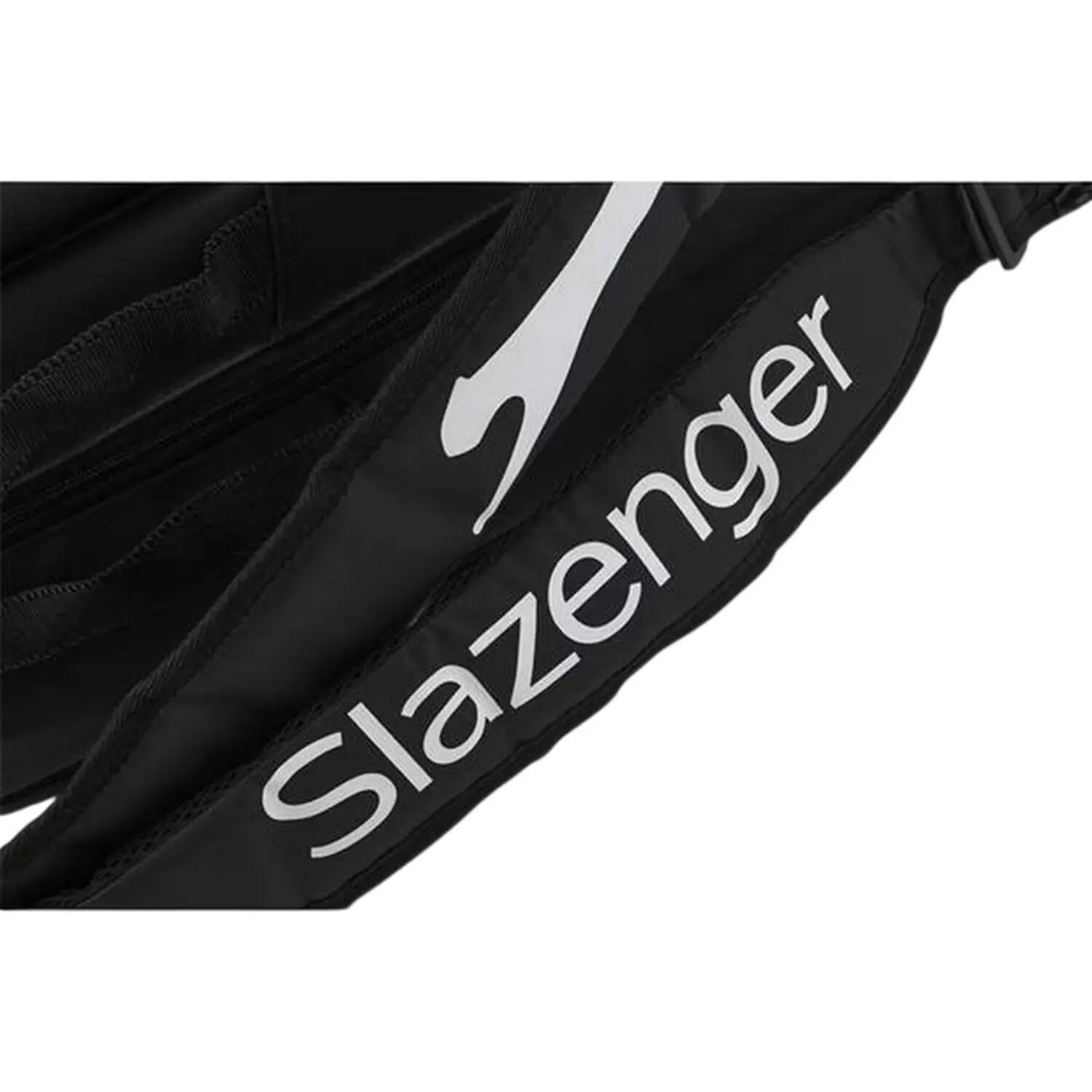 "Slaz 6" Schlägertasche, Tennis Damen und Herren Schwarz Einheitsgröße 4/5