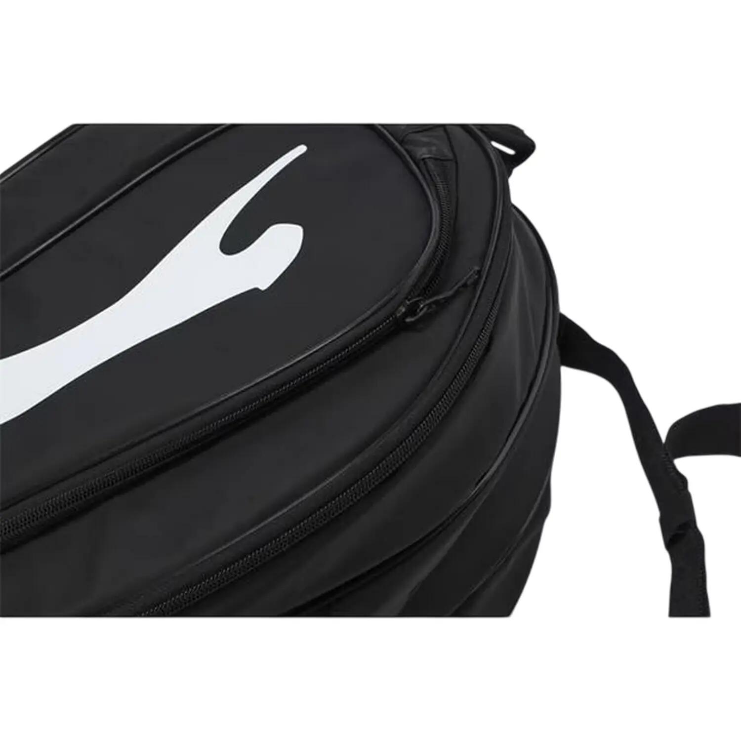 "Slaz 6" Schlägertasche, Tennis Damen und Herren Schwarz Einheitsgröße 3/5