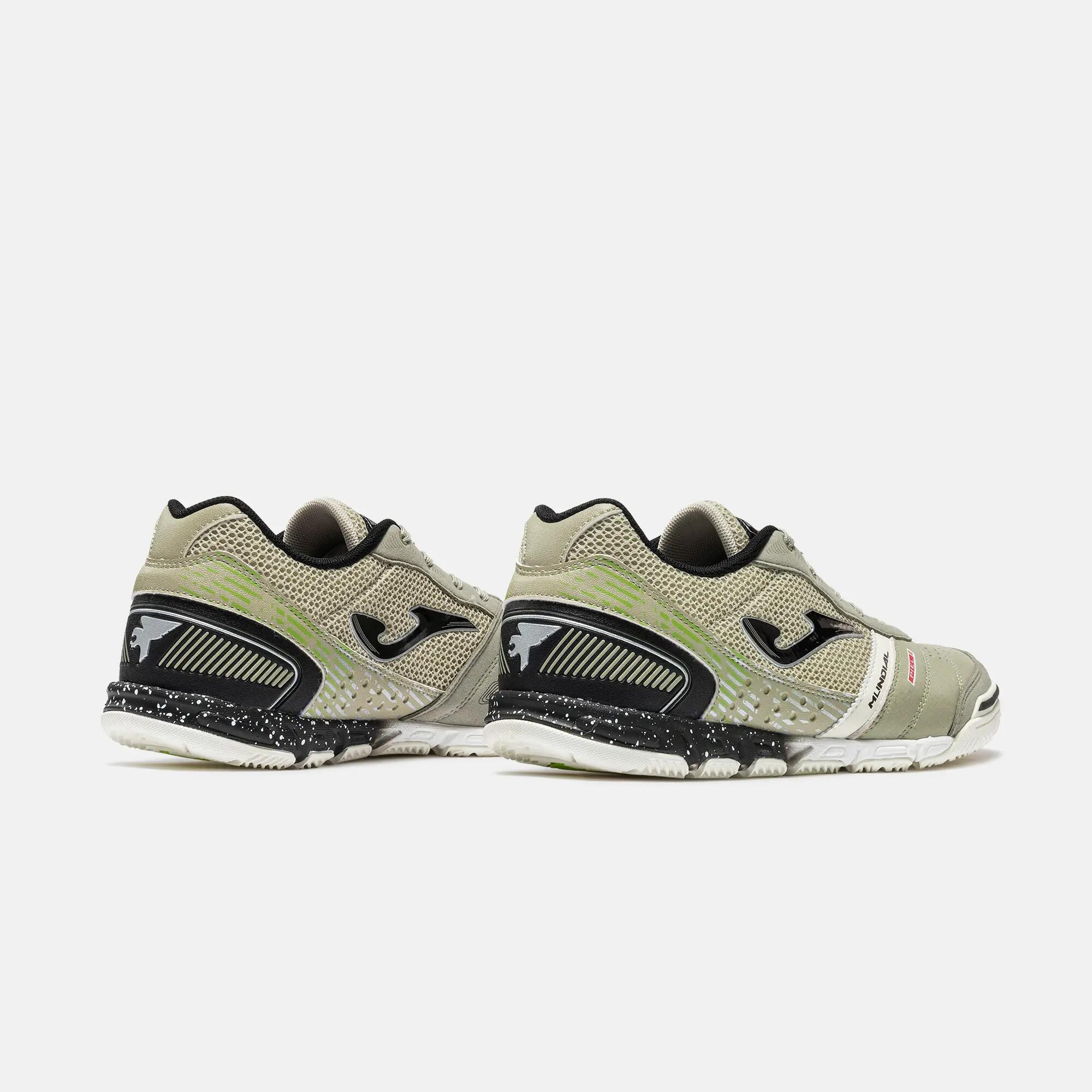 Chaussures Futsal Adulte Joma Mundial 26 IN Gris Clair 3/4