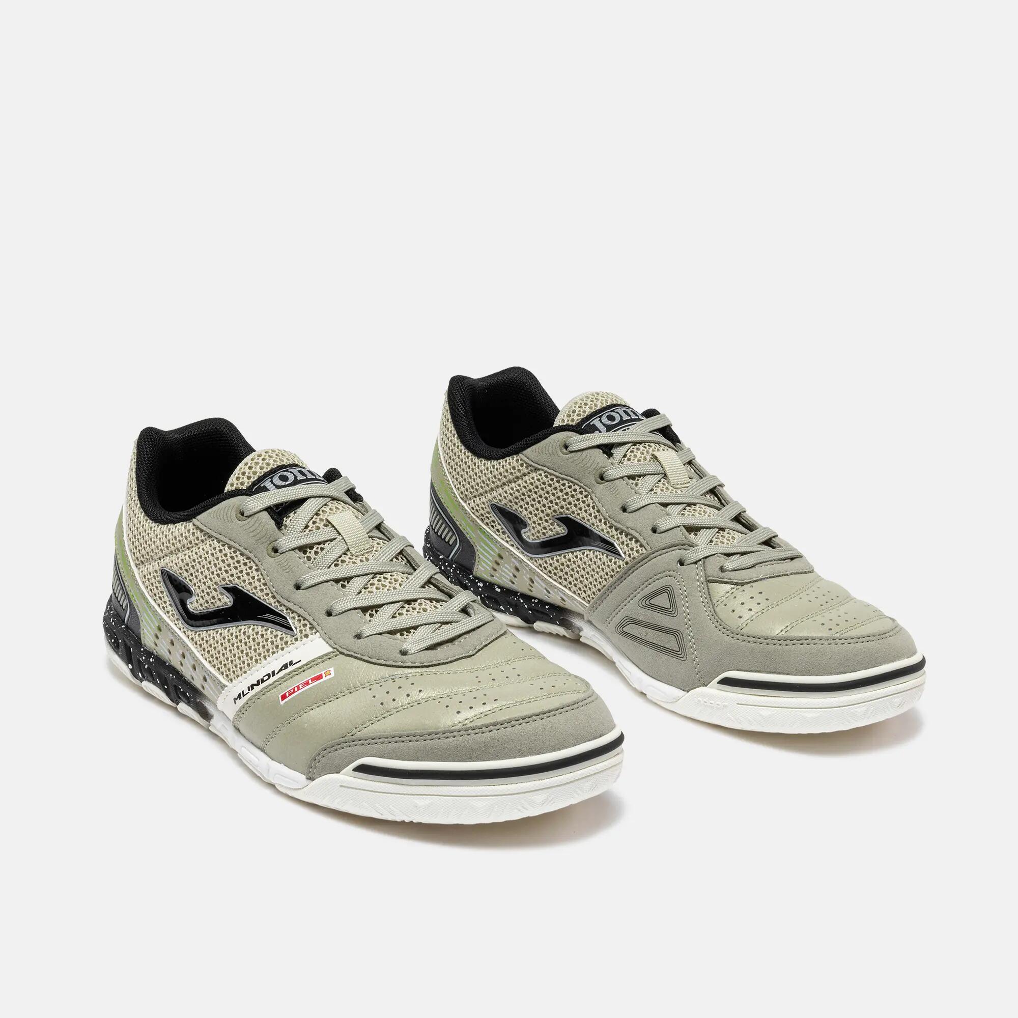 Chaussures Futsal Adulte Joma Mundial 26 IN Gris Clair 2/4