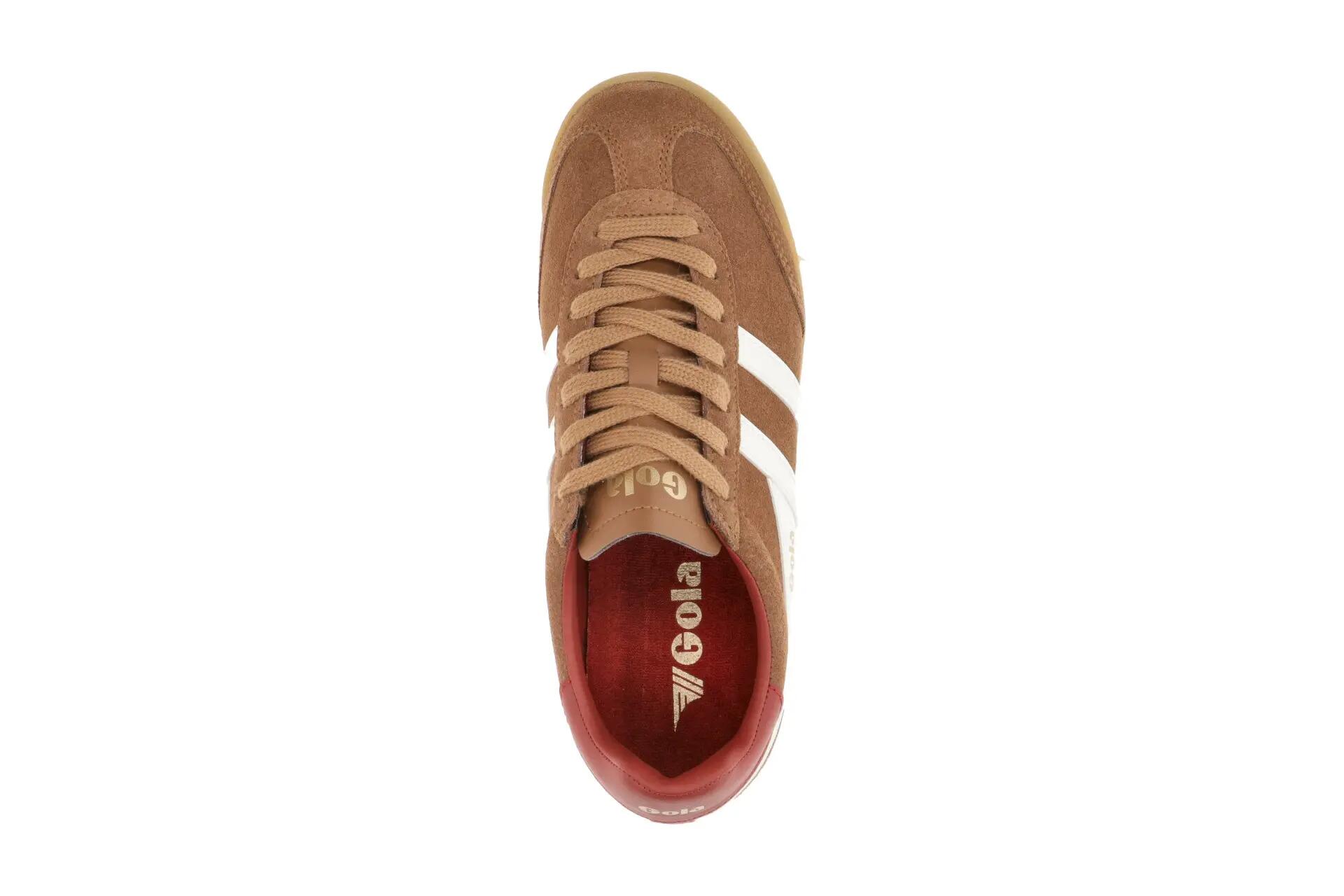 Gola Torpedo Damen Sneakers Schuhe braun rot Velour CLB761 6/7