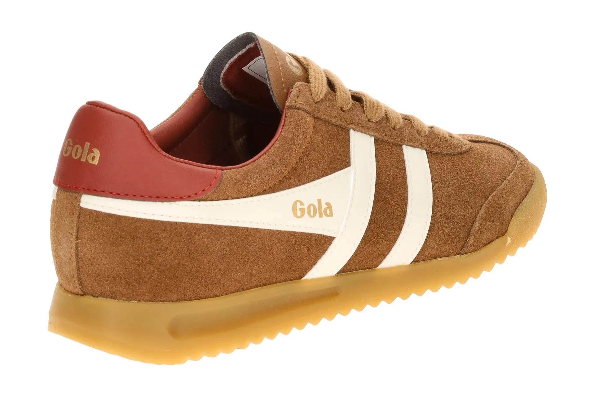 Gola Torpedo Damen Sneakers Schuhe braun rot Velour CLB761 4/7
