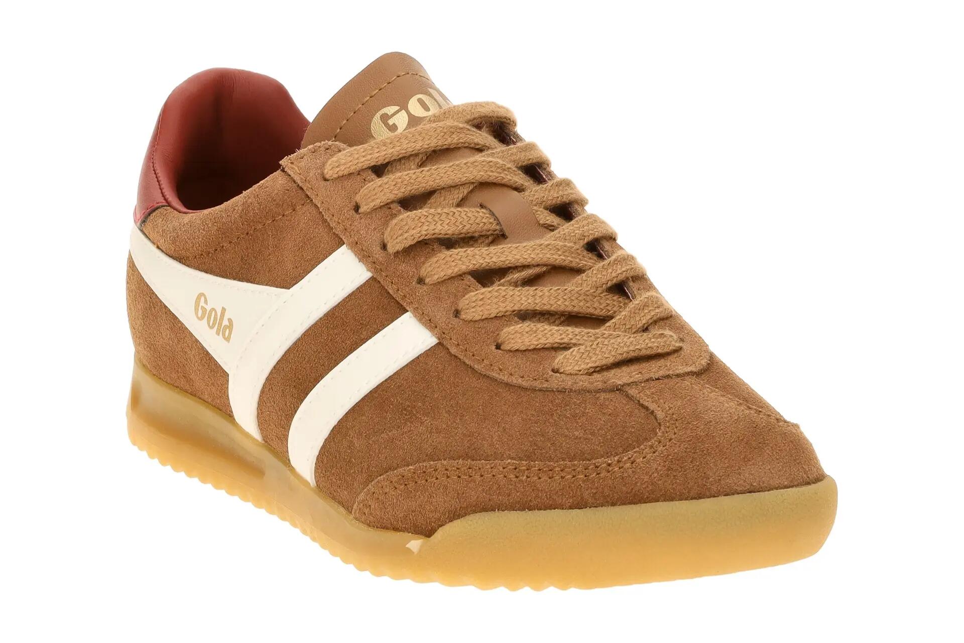 Gola Torpedo Damen Sneakers Schuhe braun rot Velour CLB761 3/7