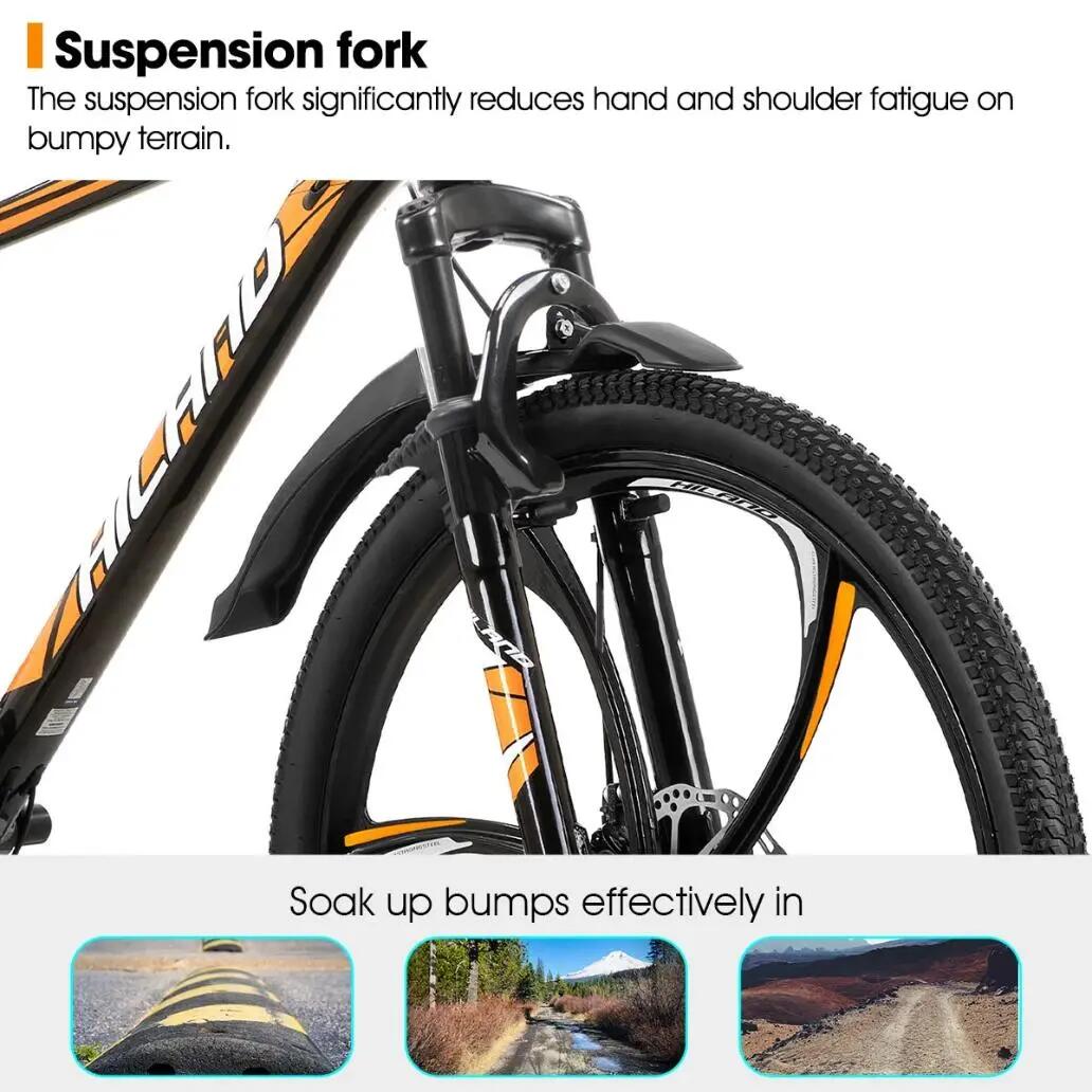 Femme Homme VTT 26 pouces 18 Vitesses Aluminium Roues 3/6 Branches 6/7