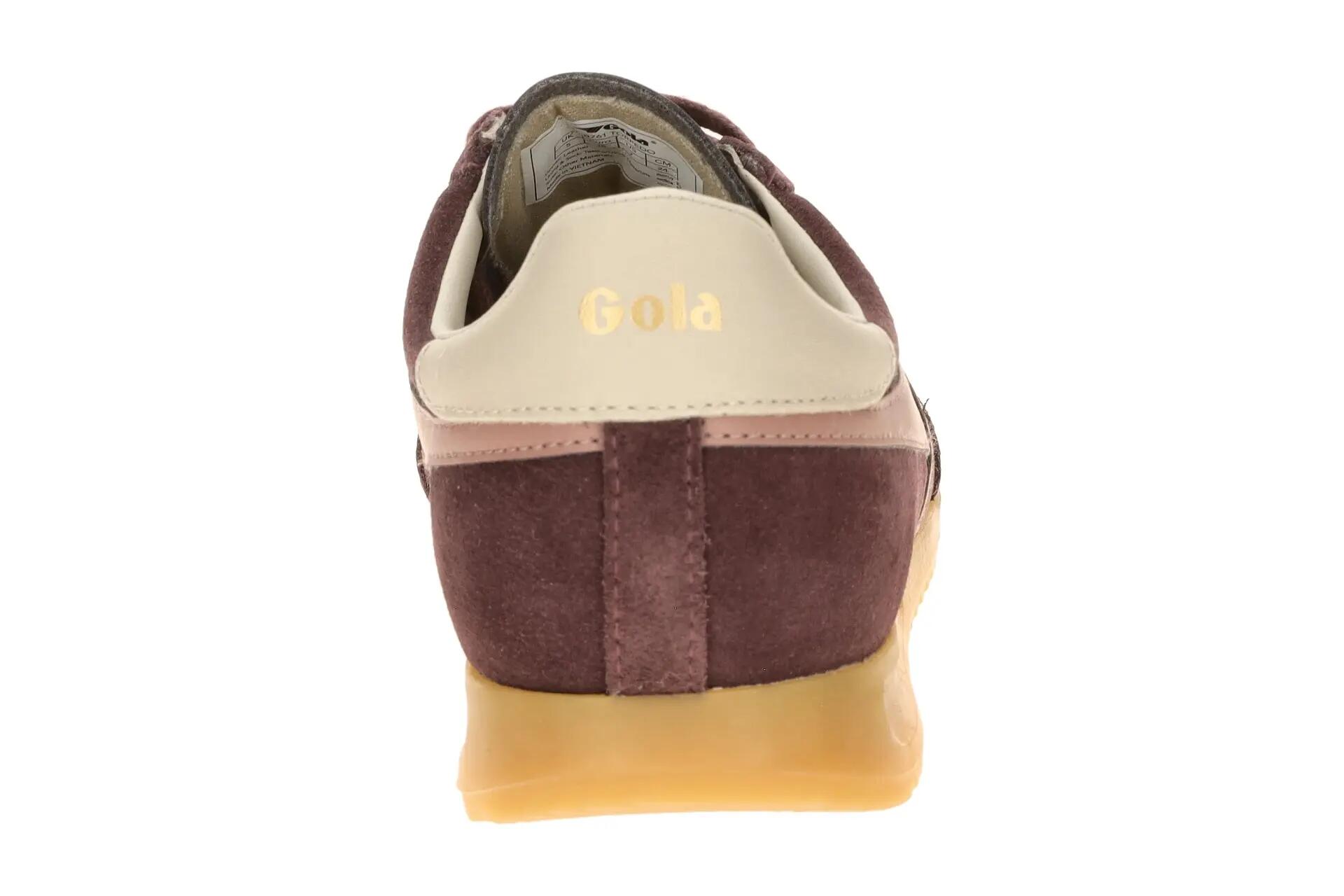 Gola Torpedo Damen Sneakers Schuhe lila braun Velour CLB761 5/7