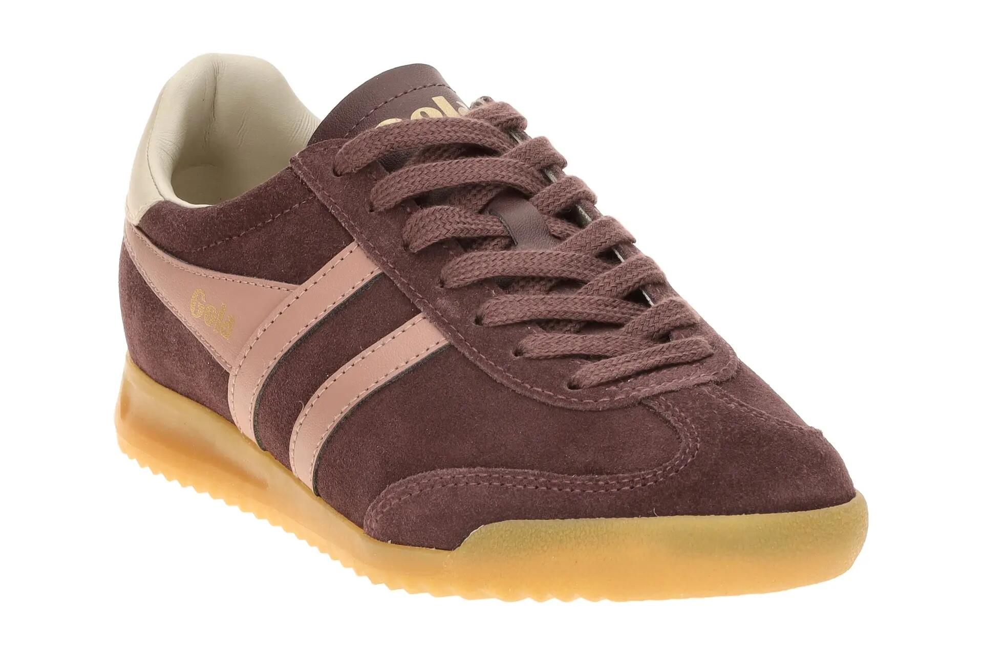 Gola Torpedo Damen Sneakers Schuhe lila braun Velour CLB761 3/7