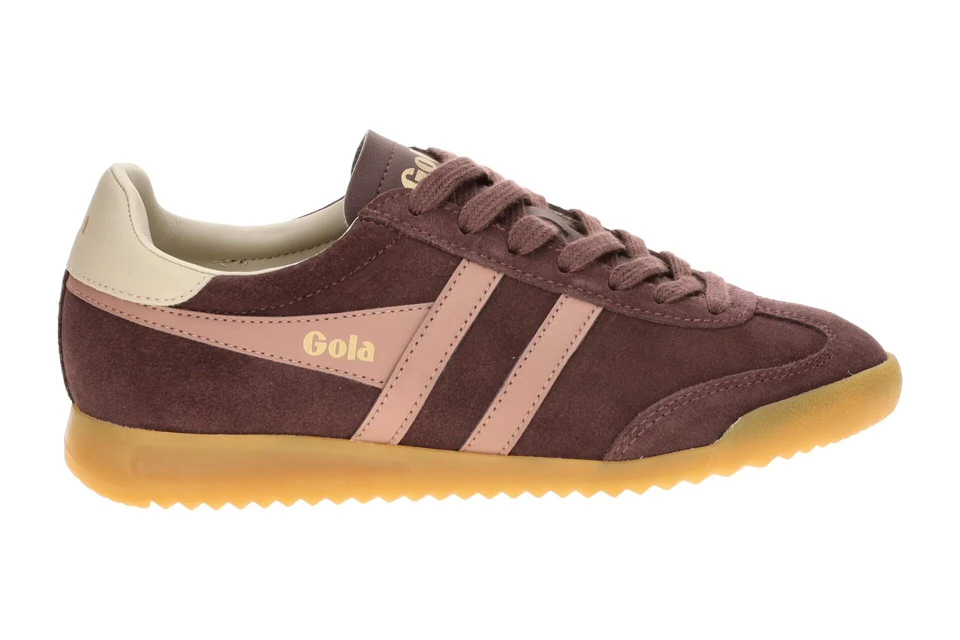 Gola Torpedo Damen Sneakers Schuhe lila braun Velour CLB761 2/7