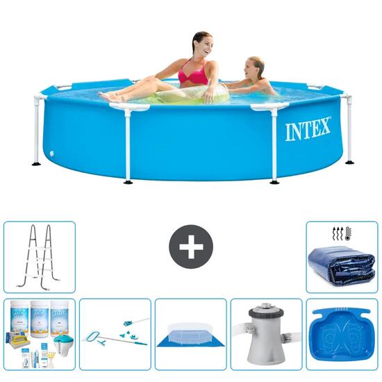 Piscine Tubulaire Ronde - 244x51 cm - 8-pièces S20406