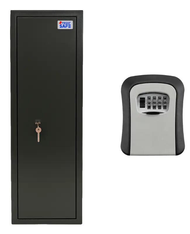 Pack Sécurité Chasse : Armoire 7 Fusils Tresorsafe + Boîte à Clés 2/9