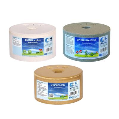 Vacht & hoef bundel, 3x 3 kg, met zincoblock, biotin+, spirulina plus