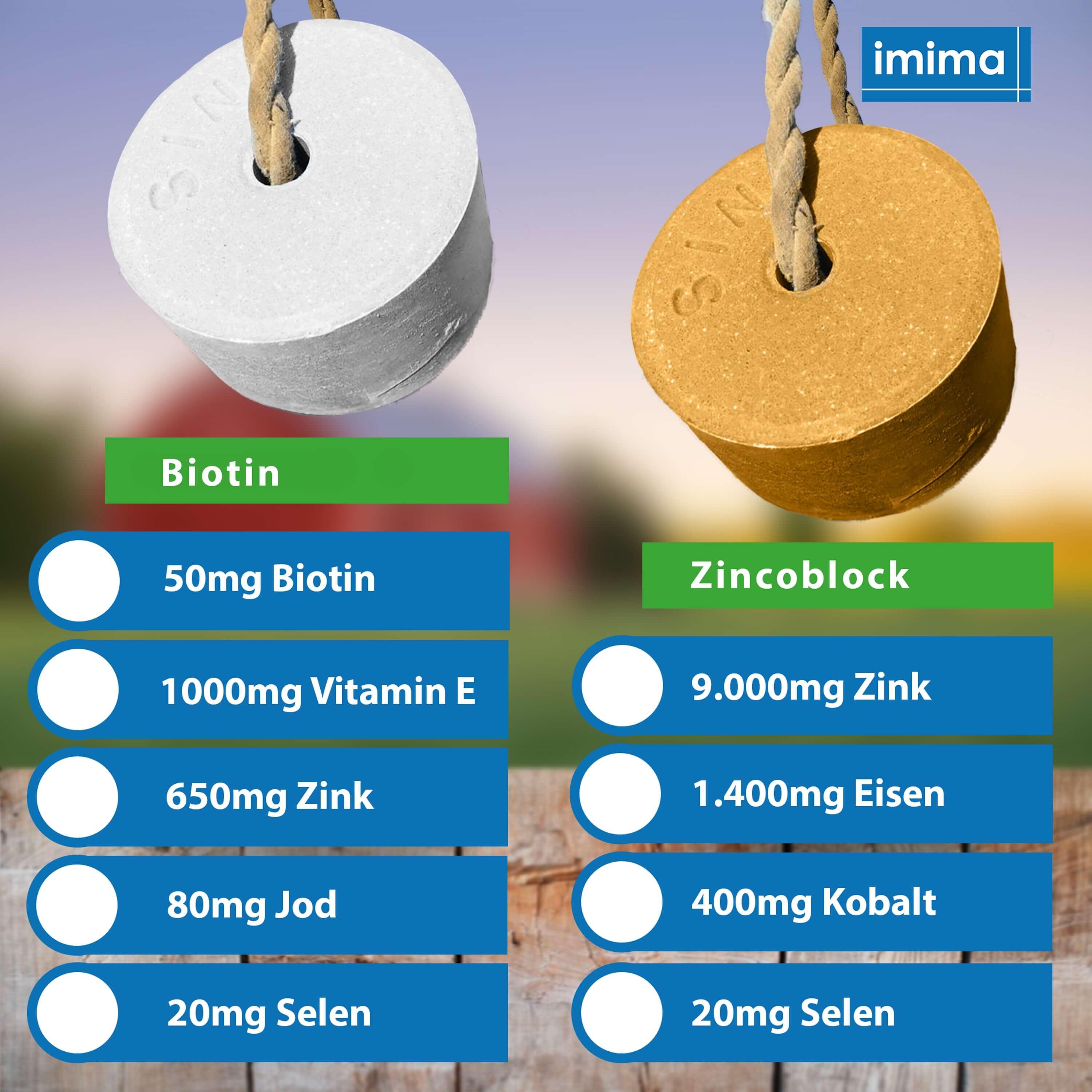 Pack Pelage & Sabots, 3x 3 kg, avec Zincoblock, Biotin+, Spirulina Plus 8/10