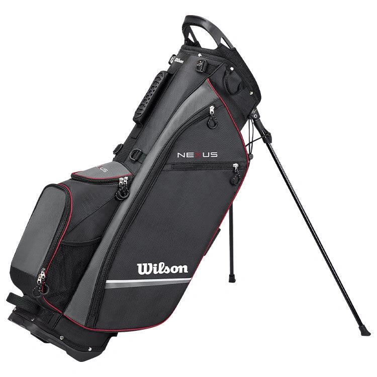 Nexus stand bag black grey red