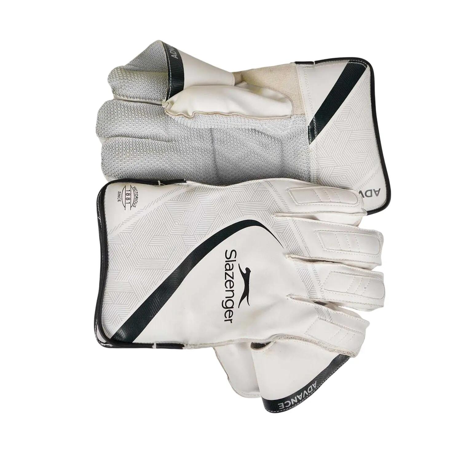 Wicket Keeper Handschuhe für , Fleece, Kricket Kinder Weiß 4/4