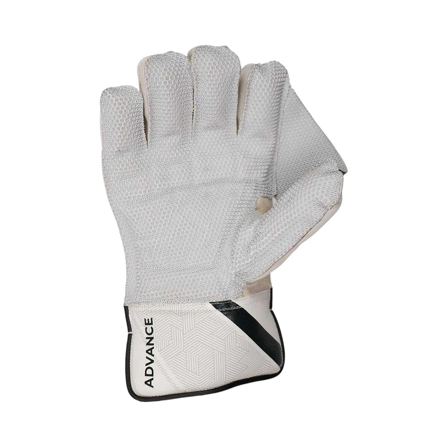 Wicket Keeper Handschuhe für , Fleece, Kricket Kinder Weiß 2/4