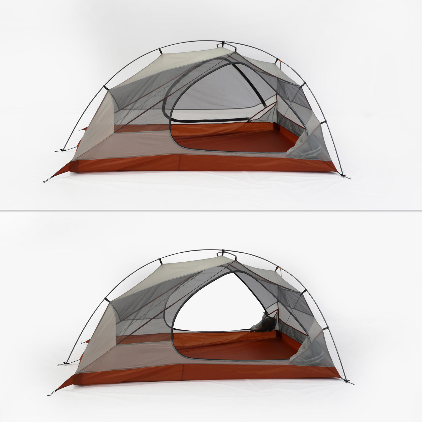 Trekkingzelt Radon UL 2 Personen Camping Fahrrad Einmann Zelt Biwak 1,6 kg 4/7