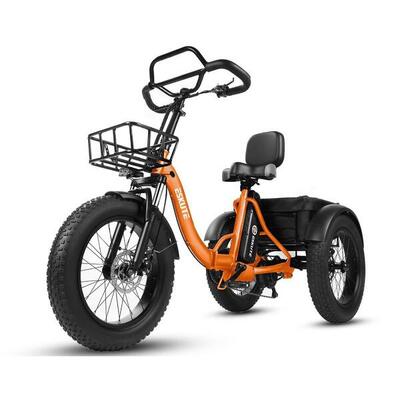 T302 pro elektrische driewieler voor volwassenen, 48v20.8ah accu, 20×4.0" banden
