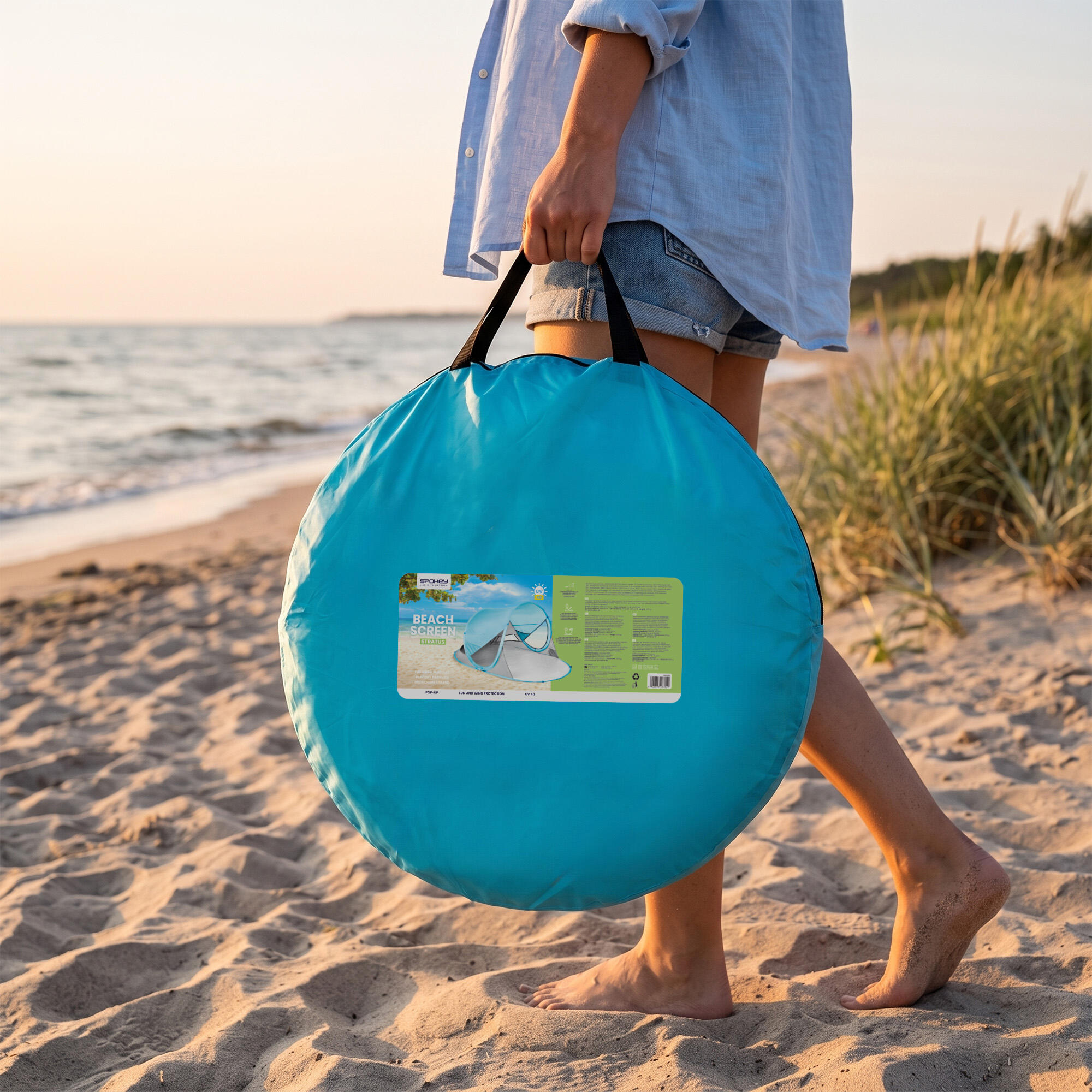 Stratus strandtent blauw 200x120 cm 5/14