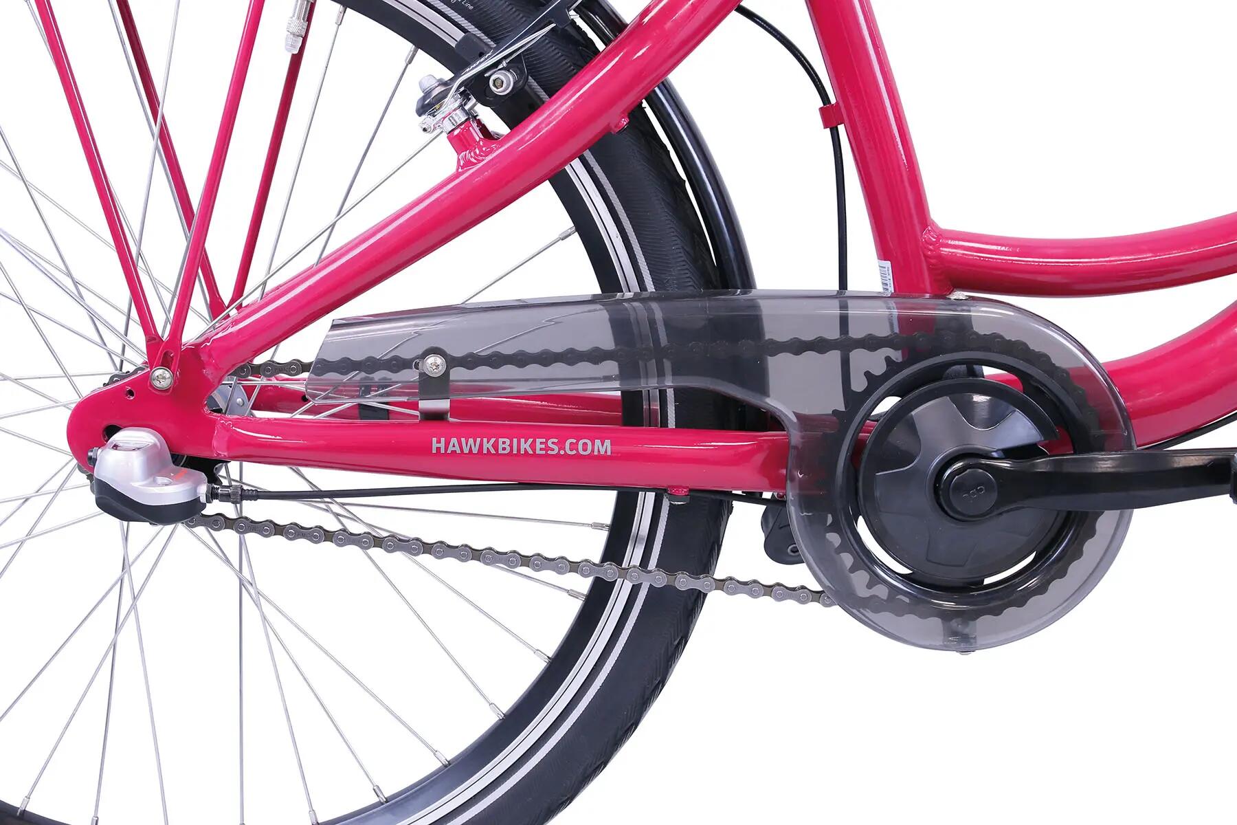HAWK City Wave Girls Pink Kinderrad 24 Zoll 3-Gang 8/9