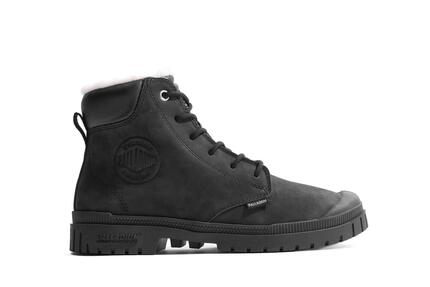 Palladium SP20 Cuff Leather Waterproof WL zwarte schoenen