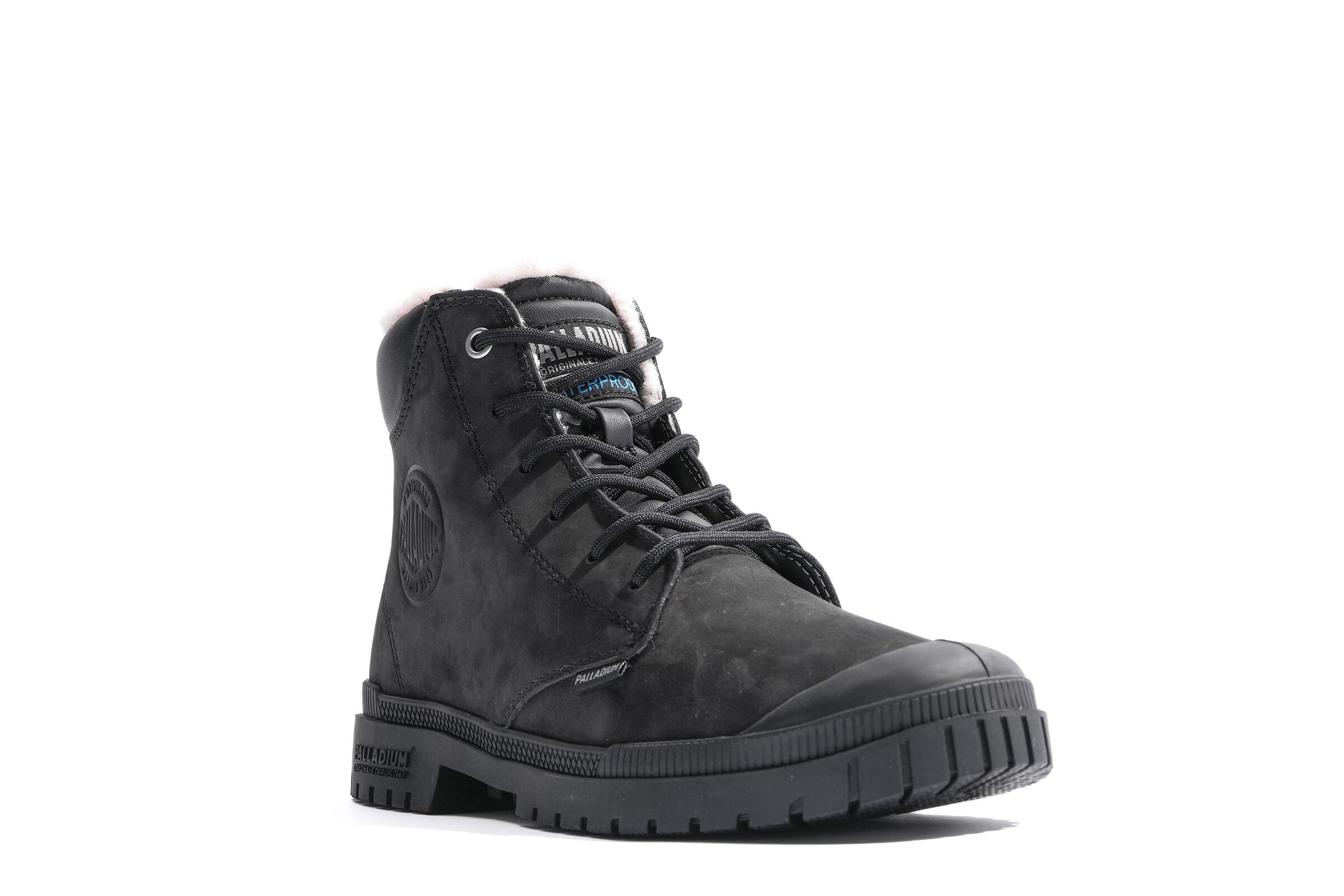 Palladium SP20 Cuff Leather Waterproof WL zwarte schoenen 2/6