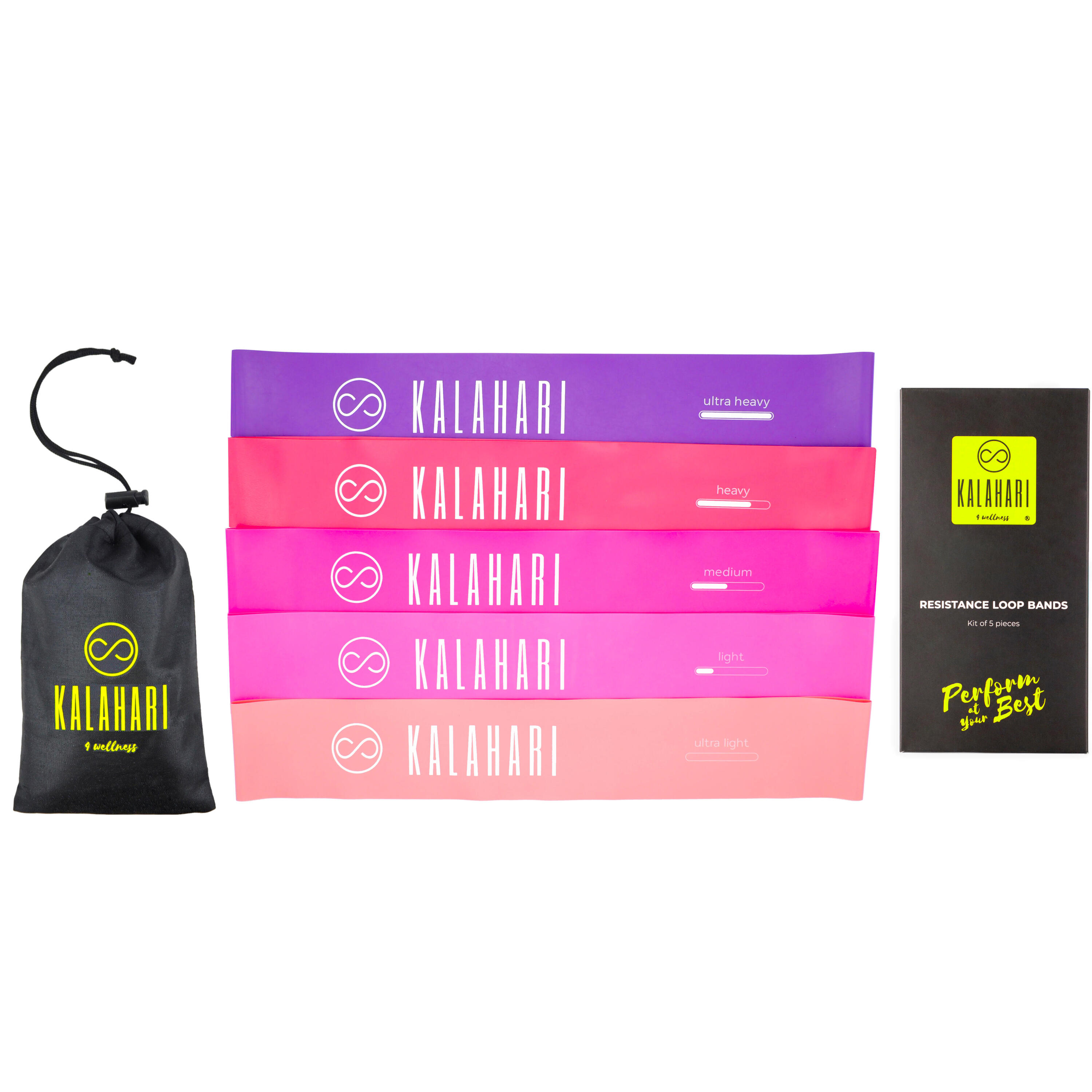 Bande Élastique Fitness Lot de 5 avec eBook, pour un entraînement complet 6/6