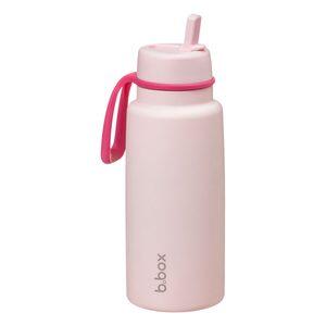 B.BOX Nerezová termolahev s brčkem 1l - pink paradise