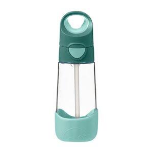 B.BOX Láhev na pití s brčkem 450 ml - emerald forest