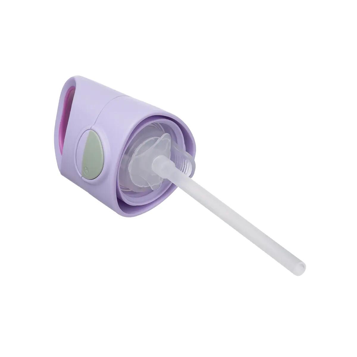 Lahev na pití s brčkem 450 ml - sugar plum 6/6