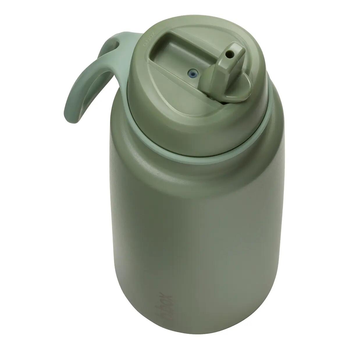 Nerezová termolahev s brčkem 1l - olive 4/5