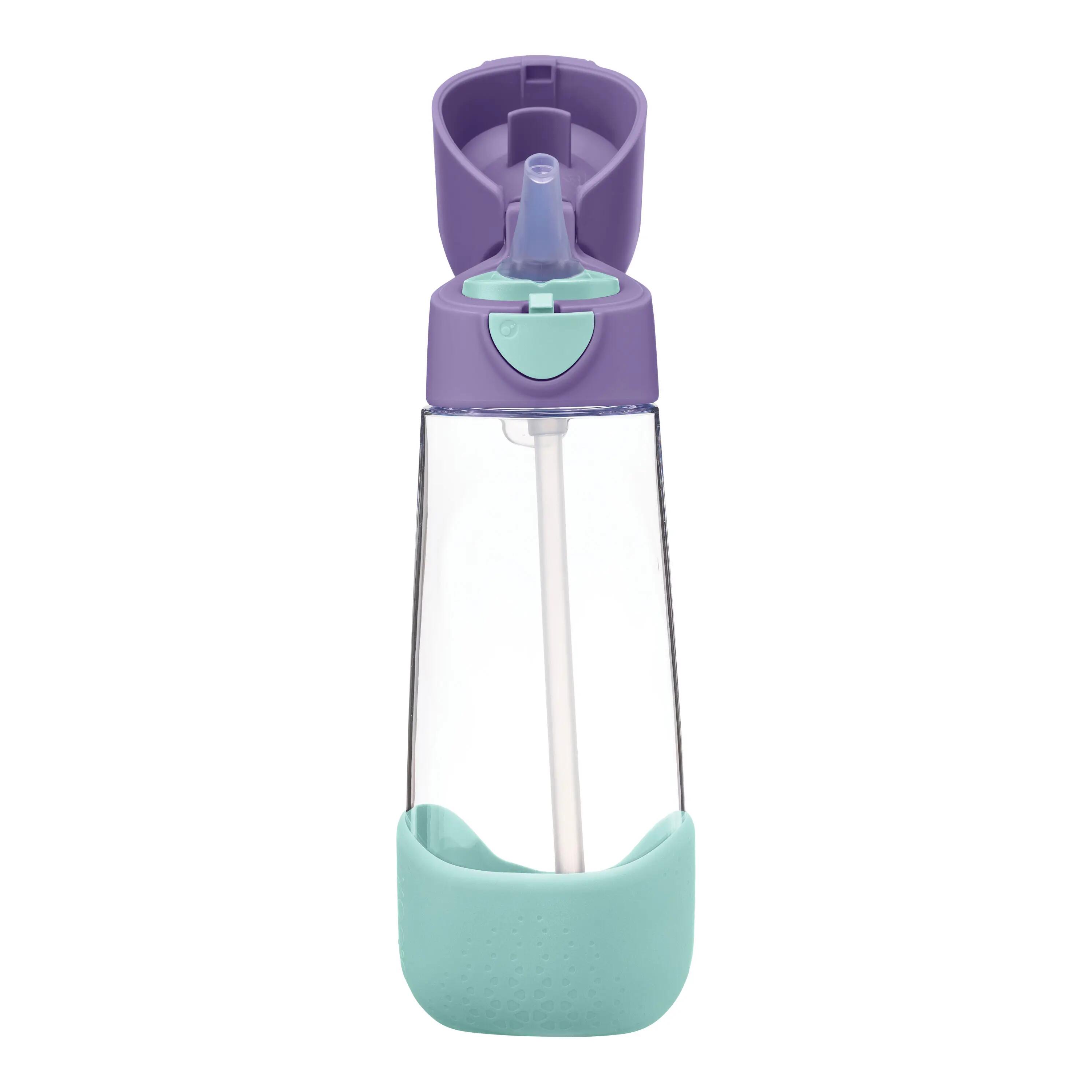 Láhev na pití s brčkem 600 ml - lilac pop 3/3