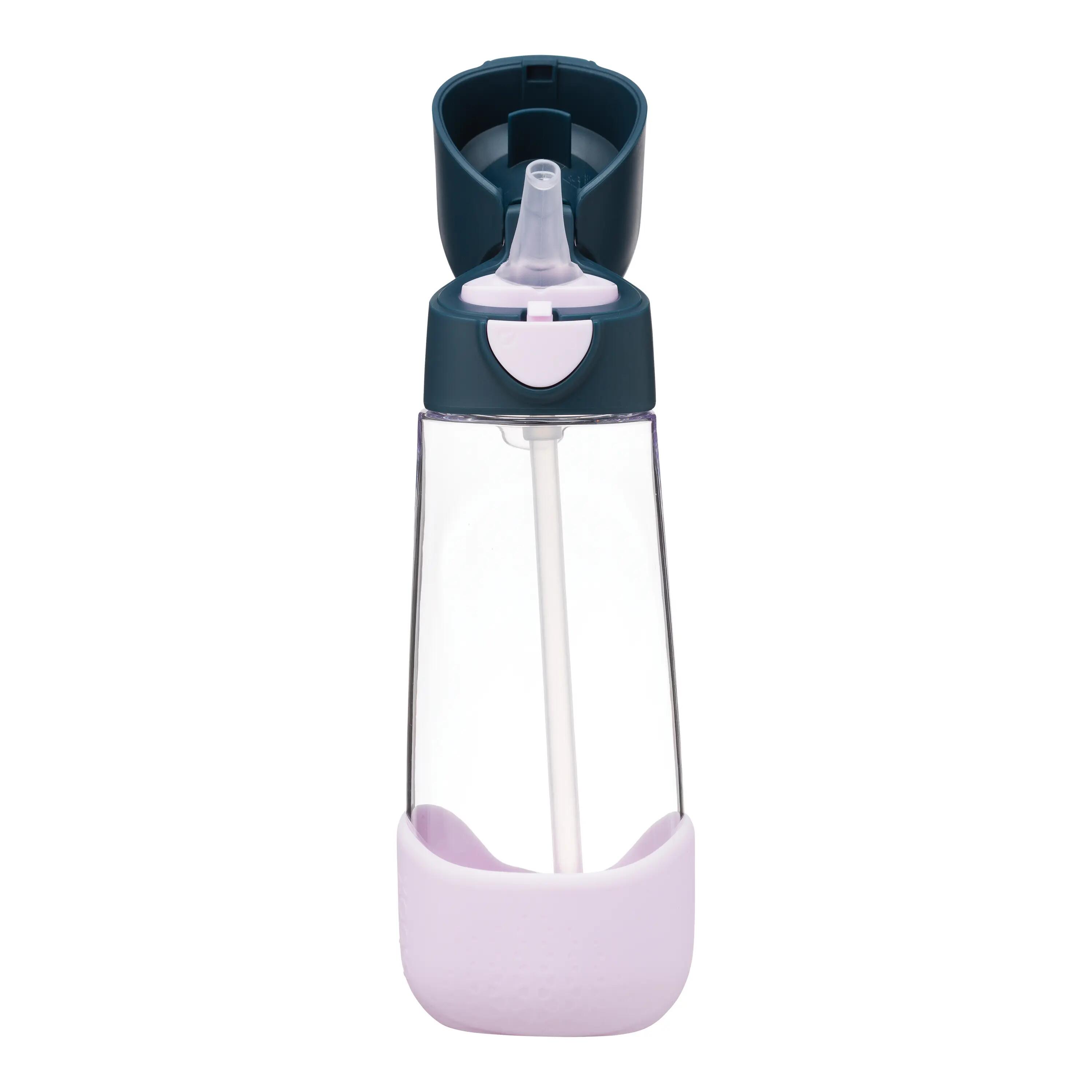 Láhev na pití s brčkem 600 ml - indigo/růžová 4/4