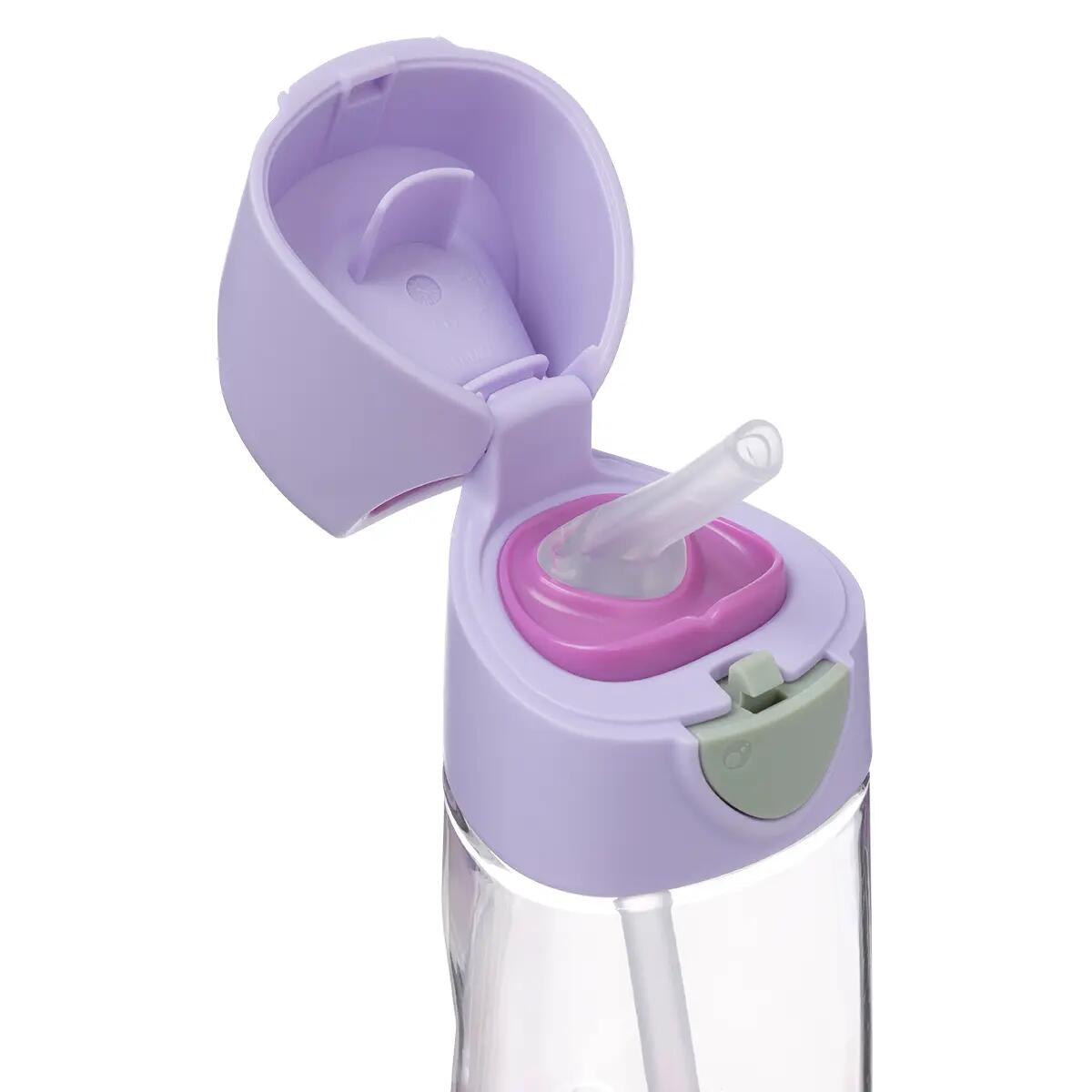Lahev na pití s brčkem 450 ml - sugar plum 5/6