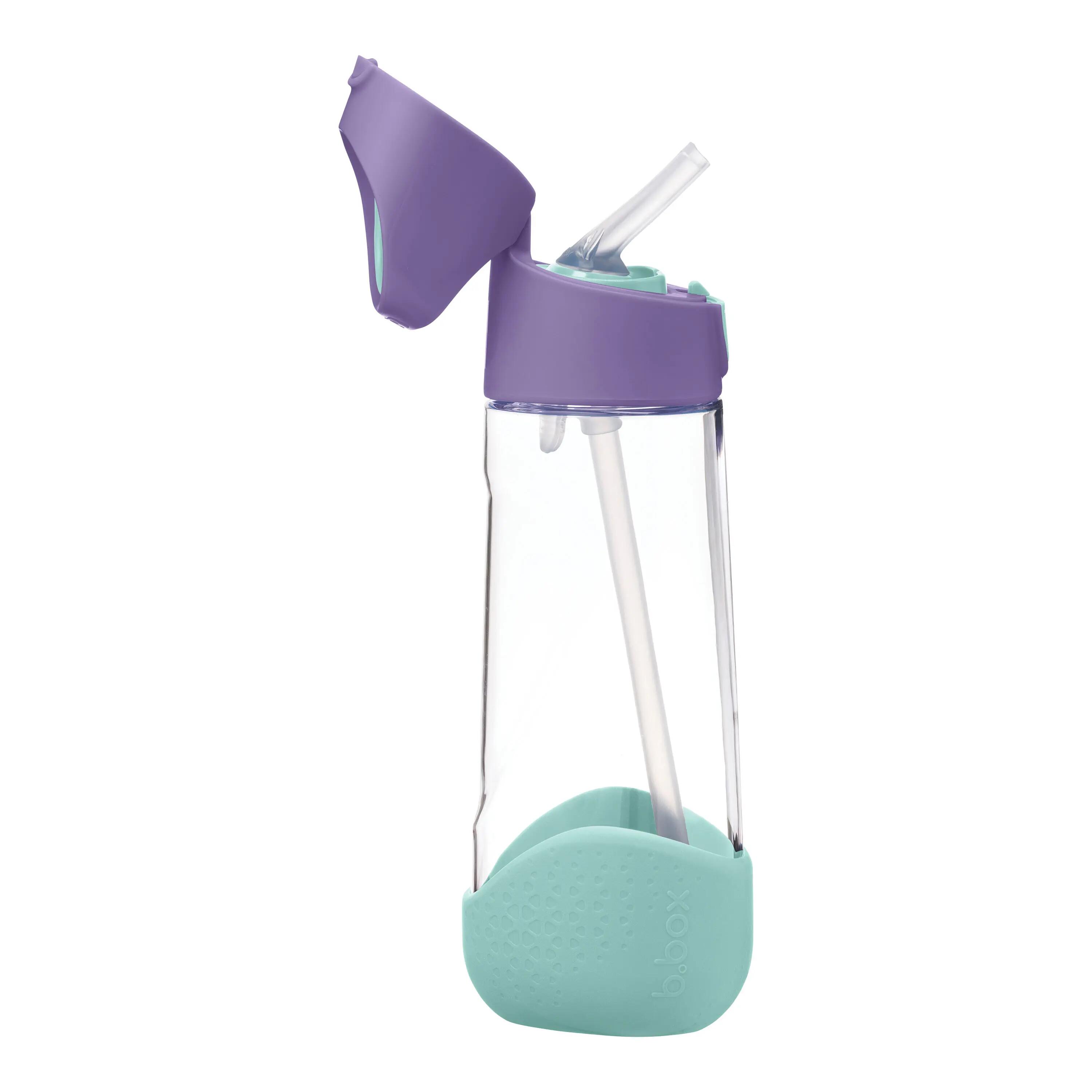 Láhev na pití s brčkem 600 ml - lilac pop 2/3