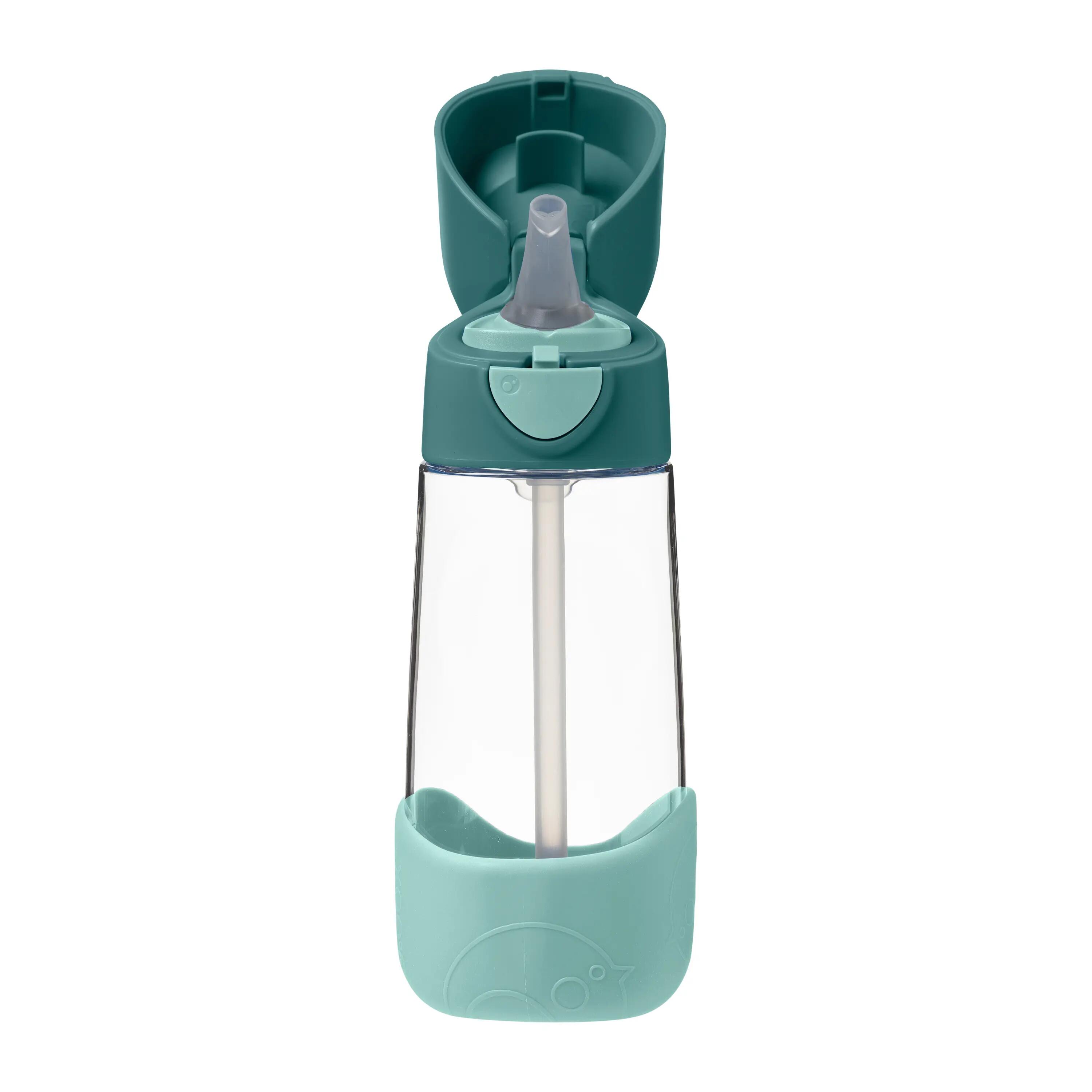 Láhev na pití s brčkem 450 ml - emerald forest 4/7