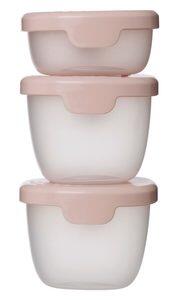 B.BOX Sada krabiček Snack tubs 3ks - růžové