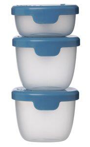 B.BOX Sada krabiček Snack tubs 3ks - modré