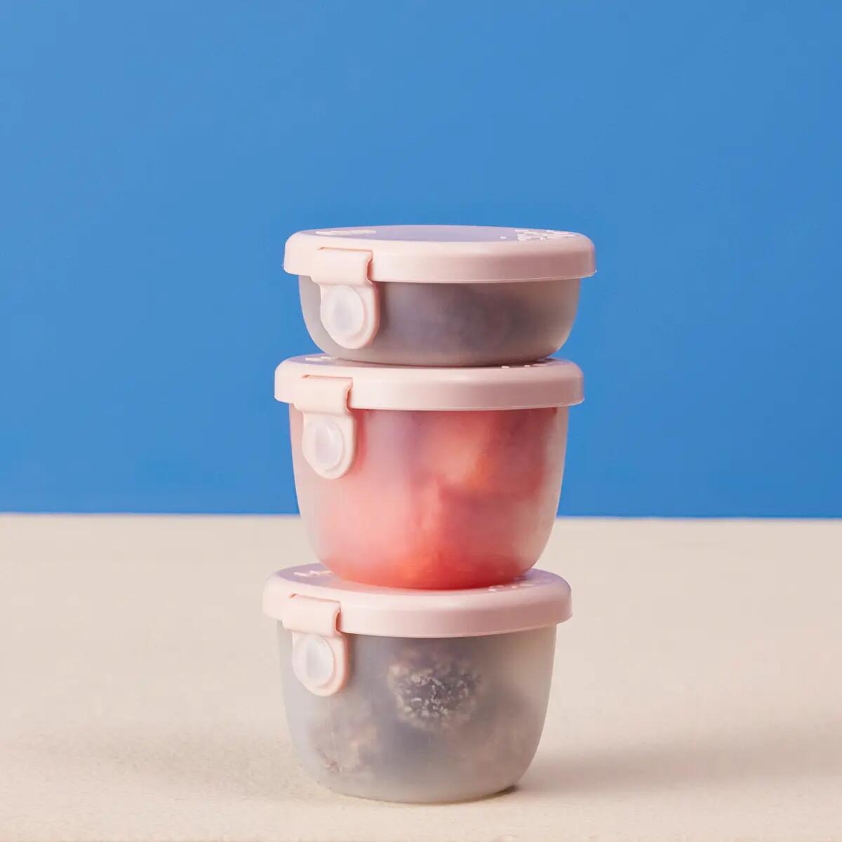 Sada krabiček Snack tubs 3ks - růžové 7/8