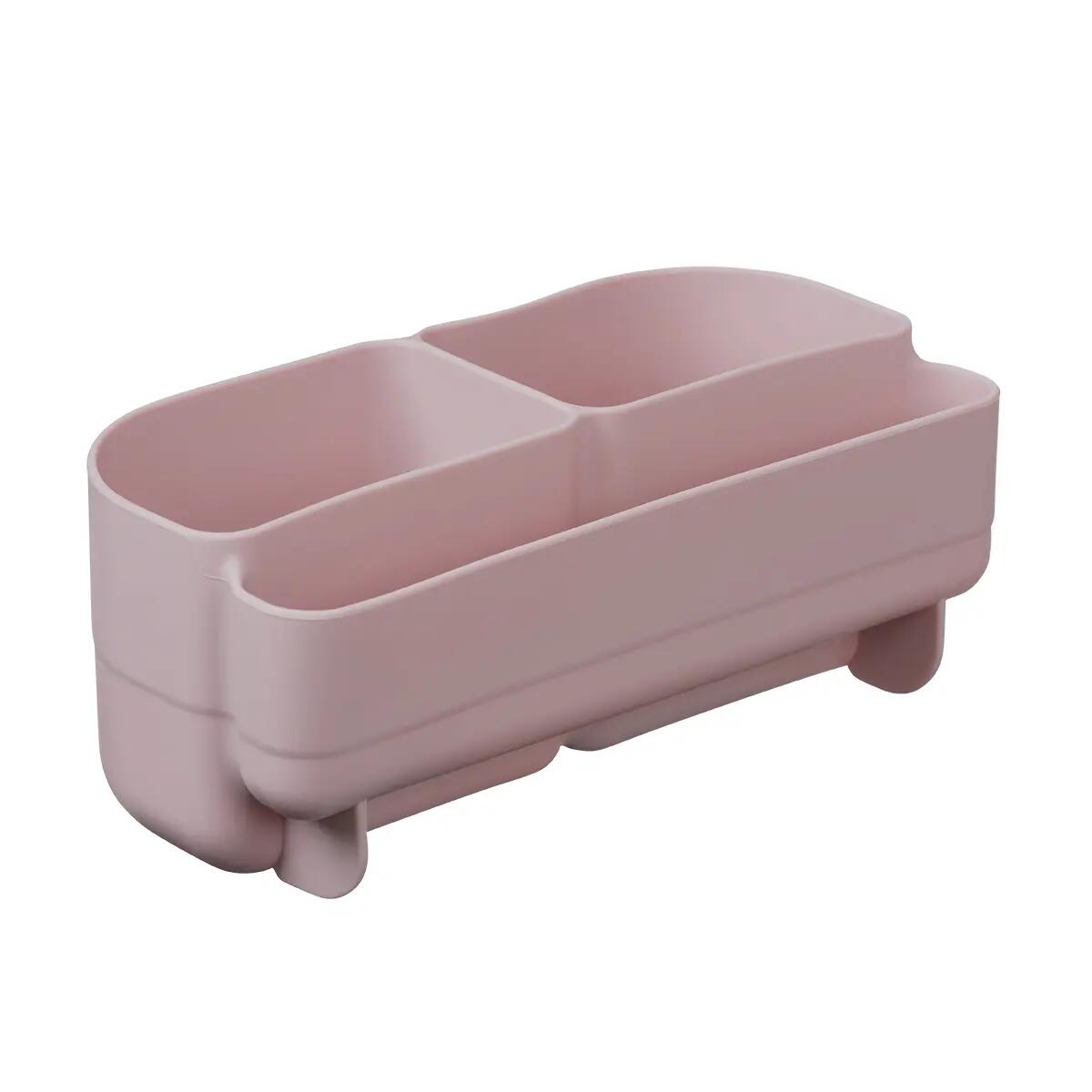 Silikonový bento organizér do středního boxu - růžový 4/6