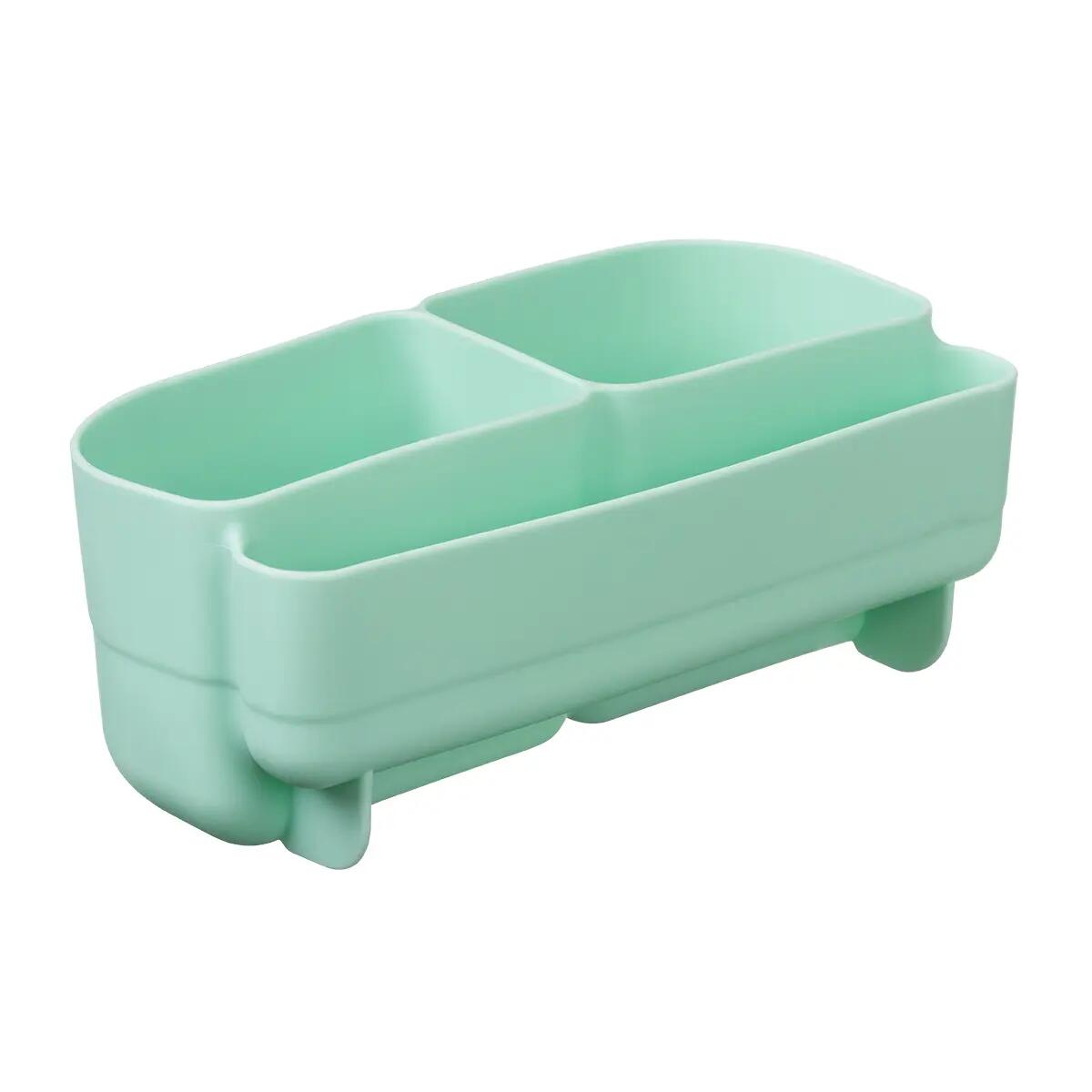 Silikonový bento organizér do středního boxu - zelený 3/7