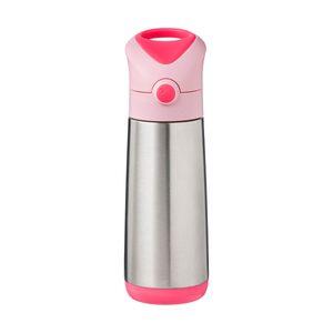 B.BOX Termoska na pití s brčkem 500 ml - flamingo fizz