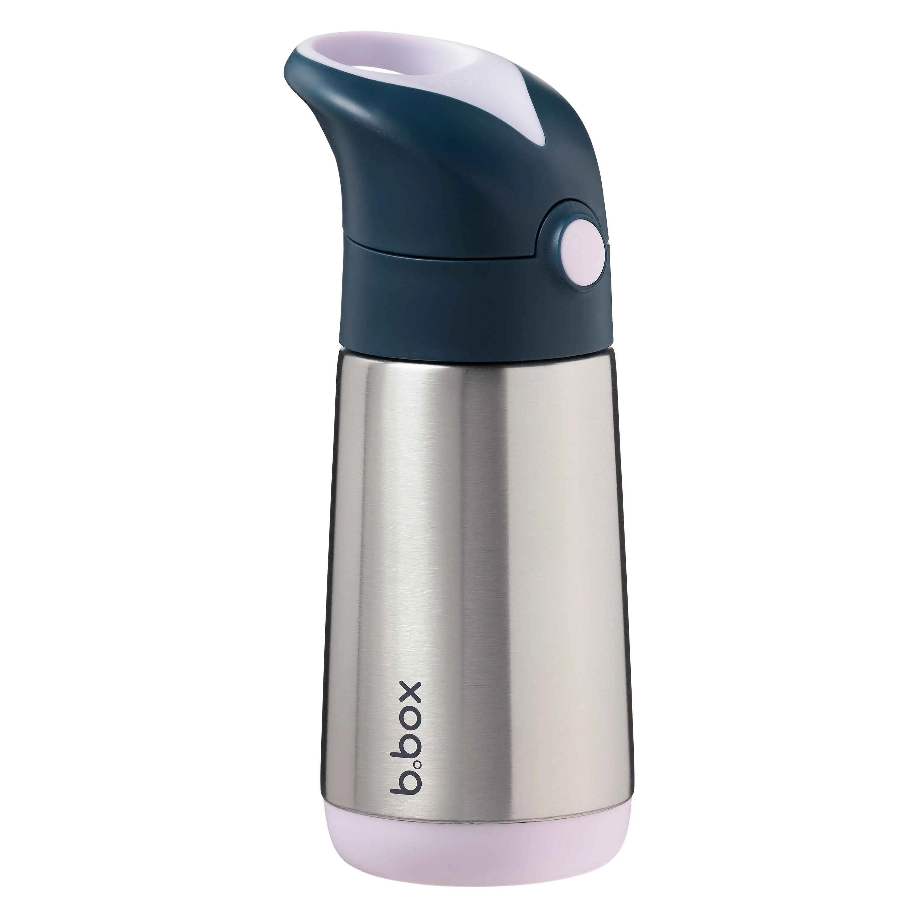 Termoska na pití s brčkem 350 ml - indigo/růžová 3/4